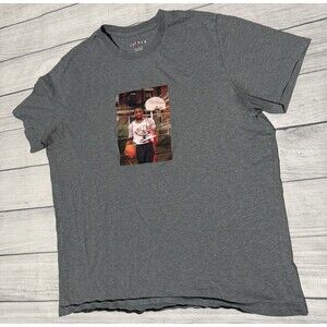 Nike Air Jordan Brand Photo T-Shirt Carbon Heather Mens 2XL HJ2354-091 Defect?